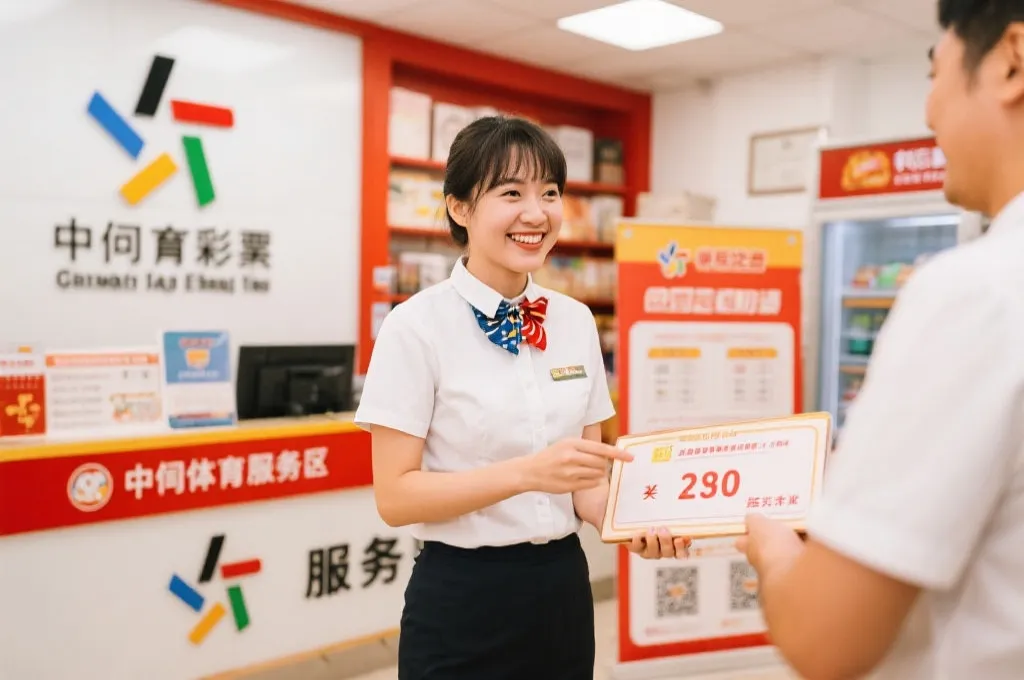 兑奖大厅服务区,工作人员为中奖者详细讲解兑奖流程